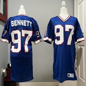 Vintage Champion Buffalo Bills 90s NFL Football Jersey 97 Cornelius Bennett 44 M